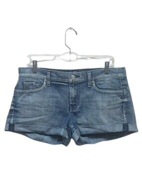 7 Forall Mankind Mid Rise Medium Blue
Jean Cuffed Shorts Size 29